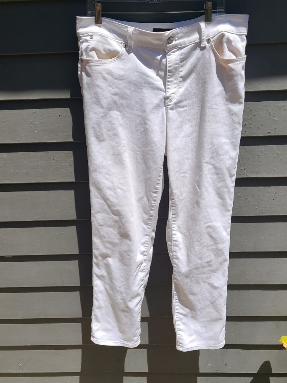 Talbots Flawless 5 Pocket White Boyfriend Jeans size 12